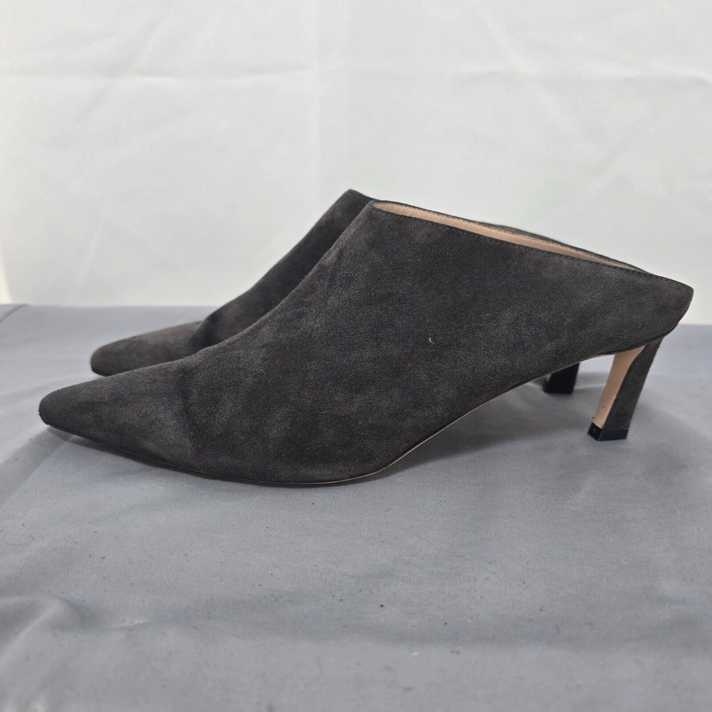 Stuart Weitzman Black Suede Mules